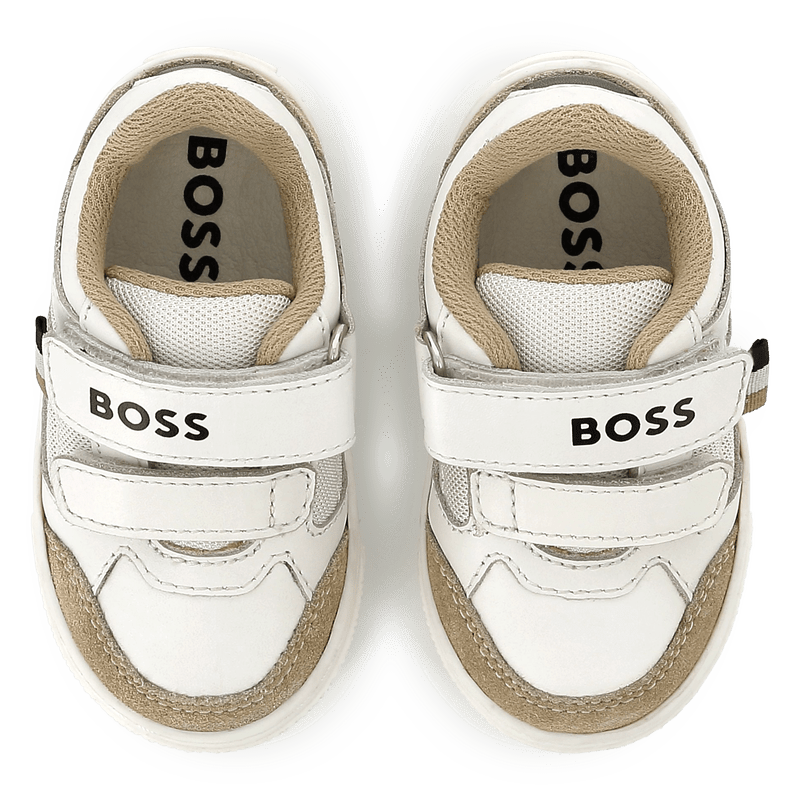 Hugo Boss Toddler Leather Velcro Sneakers_ J52163 - NorthBoys