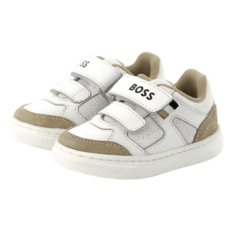 Hugo Boss Toddler Leather Velcro Sneakers_ J52163 - NorthBoys