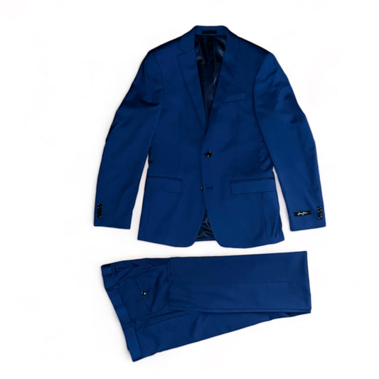 SJ Mens Extreme Slim Fit Mid Blue Suit_ Y0022