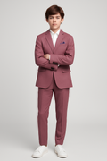 Isaac Mizrahi Boys Slim Fit Textured Suit_ ST2660-PLUM-NorthBoys