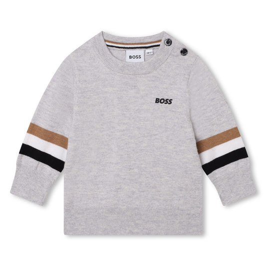 Hugo Boss Toddler Grey Sweatshirt_J05A40-A32