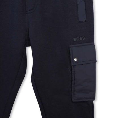 Hugo Boss Boys Navy Sweatpants_J24862-849