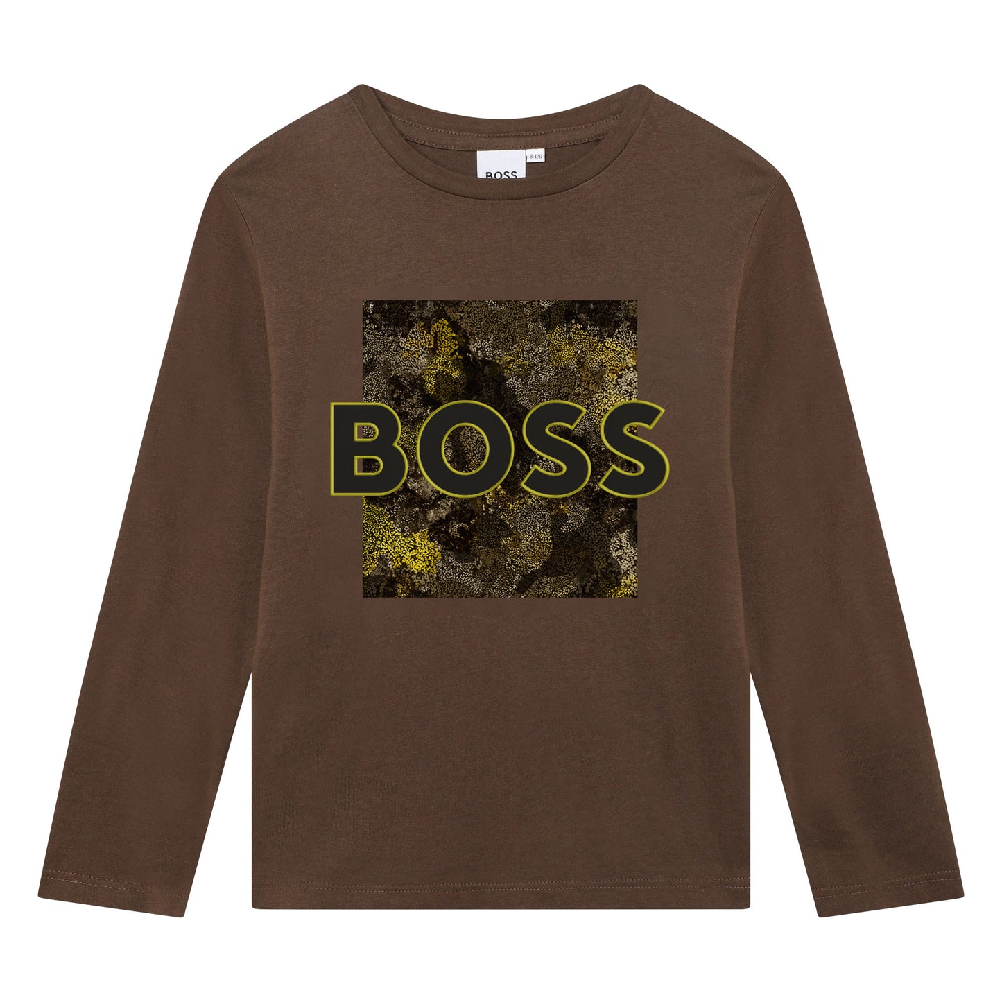 Hugo Boss Boys Brown T-Shirt_J25O73-343