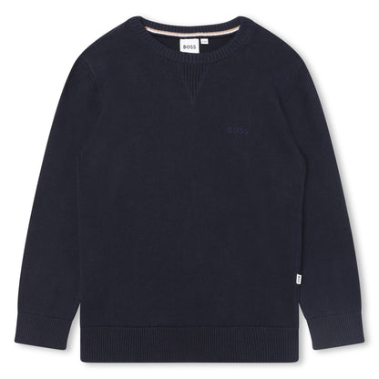 Hugo Boss Boys Navy Sweater_J25Q05-849