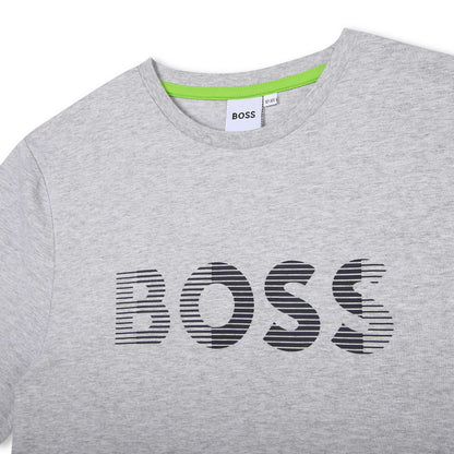 Hugo Boss Boys Grey T-Shirt _J45000-A32