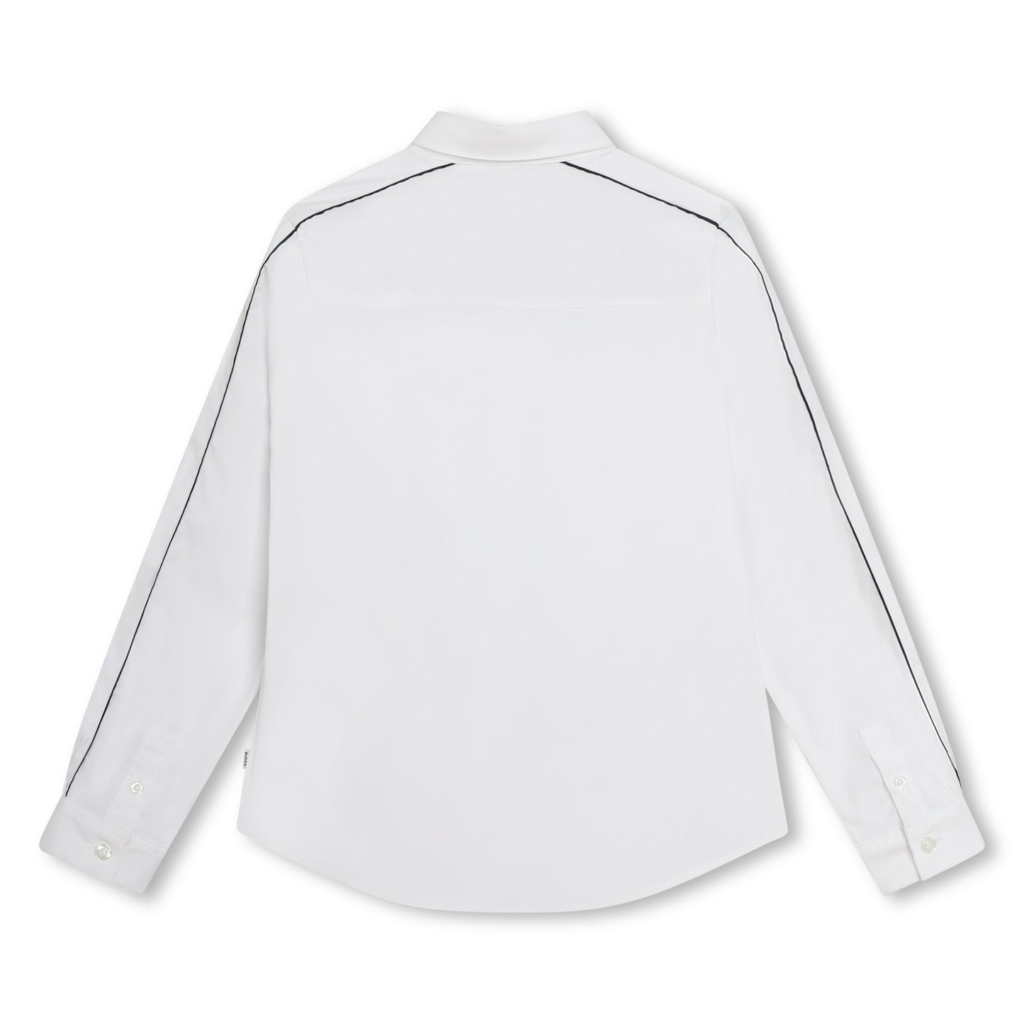 Hugo Boss Boys White Slim Fit Dress Shirt _ J50697-10P