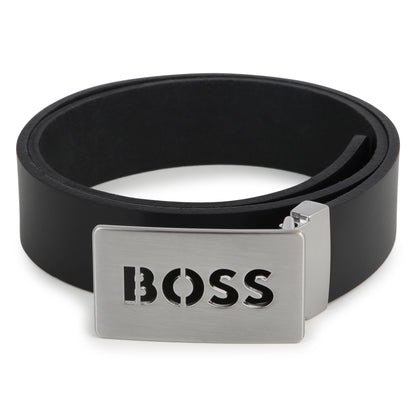 Hugo Boss Boys Black Leather Belt_ J50954-09B