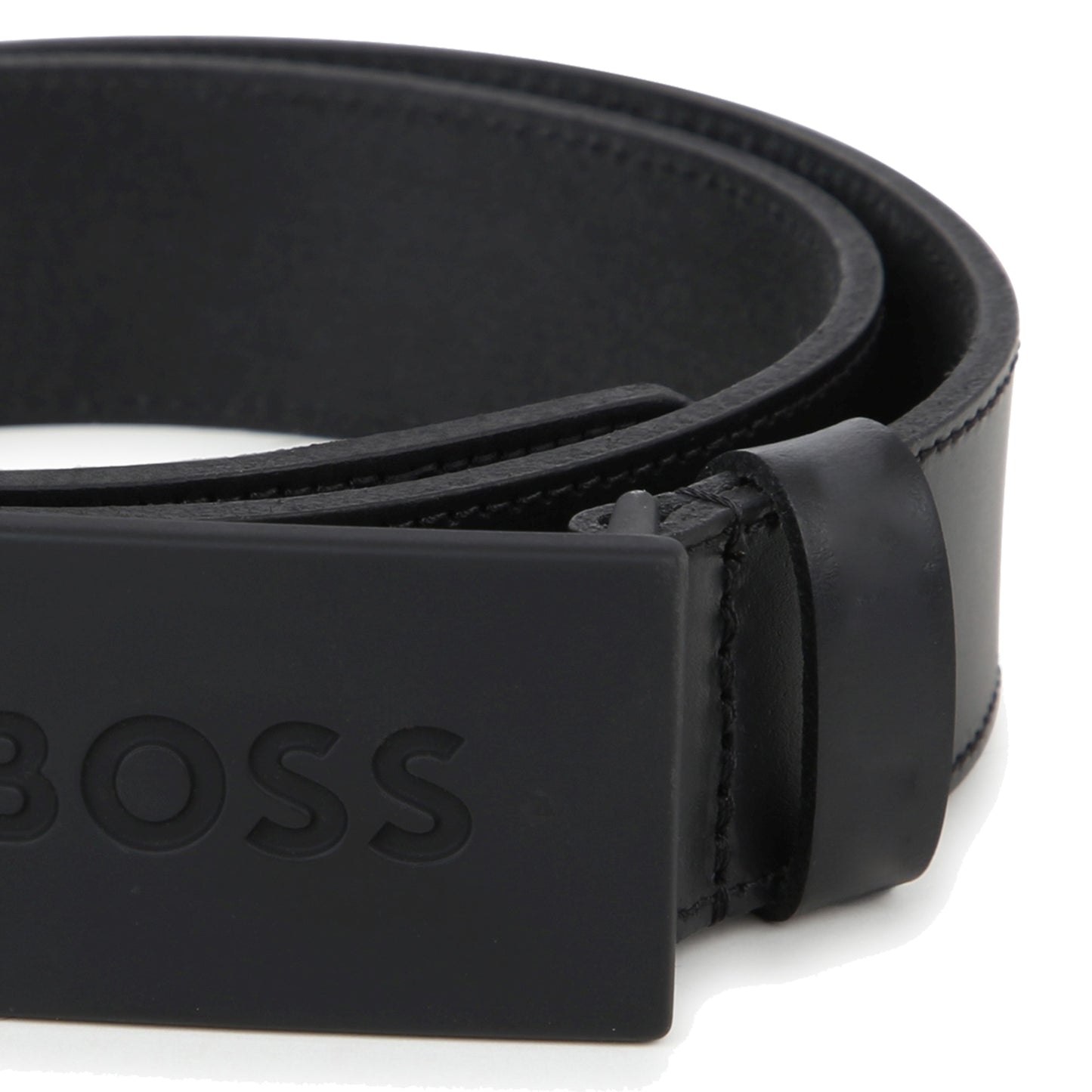 Hugo Boss Boys Black Leather Belt_ J50956-09B