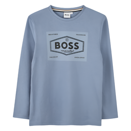 Boys Logo Long Sleeve Shirt