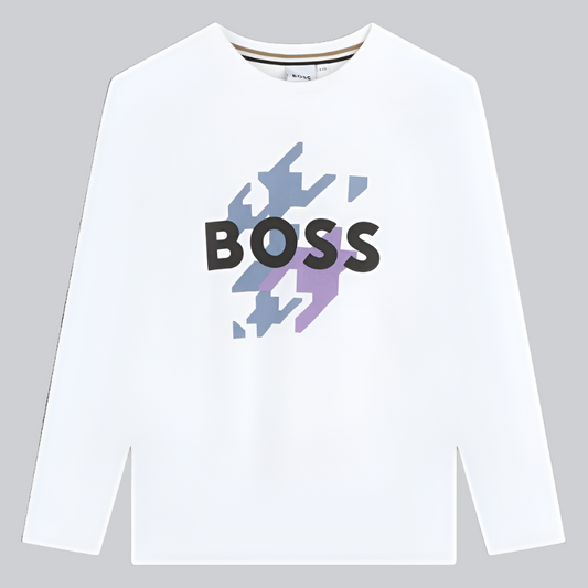 Boys Long Sleeve Logo T-Shirt