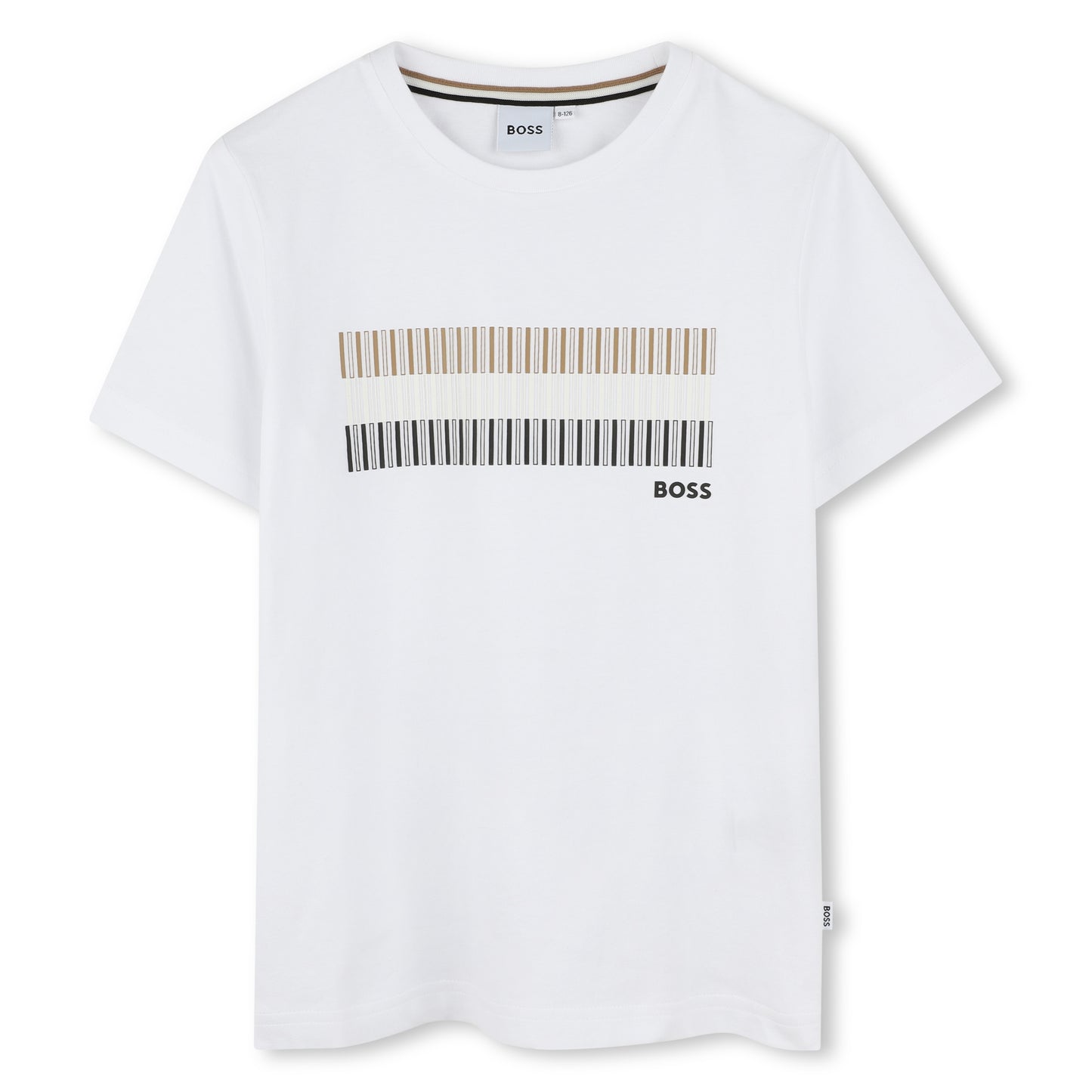 Hugo Boss Boys Mini Me Tricolor Print SS T-Shirt_ J52035