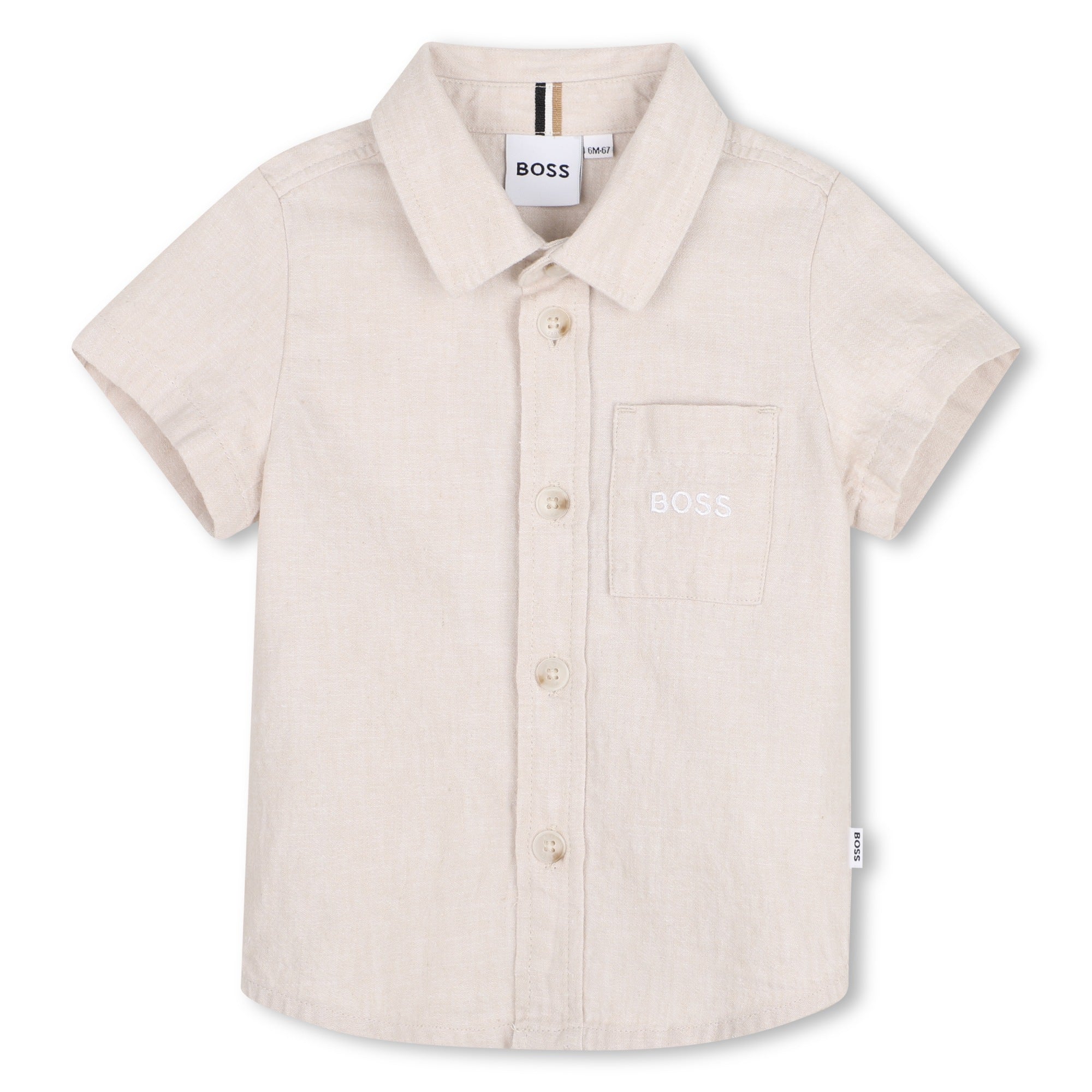 Hugo Boss Baby Linen Shirt_ J52843