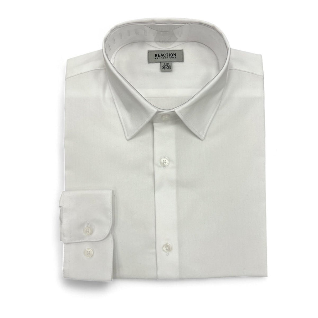 Kenneth Cole Boys Reaction White Dress Shirt - NorthBoys