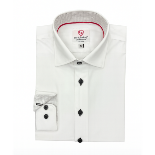 Leo & Zachary Boys Non-Iron Dress Shirt_ P5544-NorthBoys