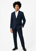 Marc New York Boys Husky Navy Neat Suit-NorthBoys