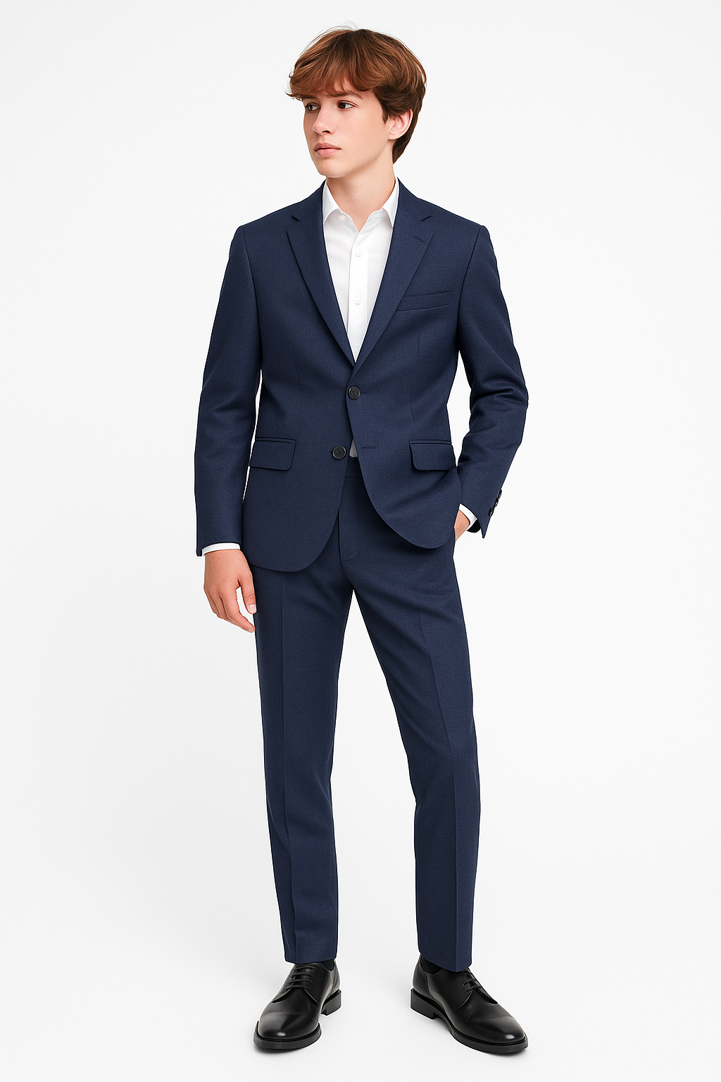 Marc New York Boys Skinny Blue Neat Suit_ W0711-NorthBoys
