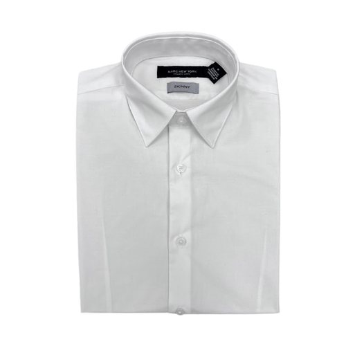 Marc New York Boys Skinny White Stretch Dress Shirt_ MBS0088 - NorthBoys