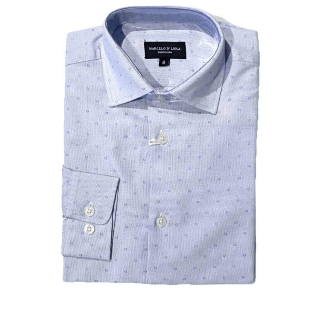Marcelo D'Liola Boys Sky Circle Dress Shirt - NorthBoys