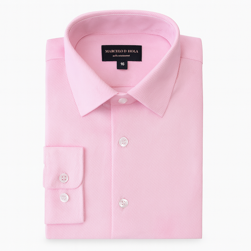 Marchello Boys Twill Pink Dress Shirt_ 50031
