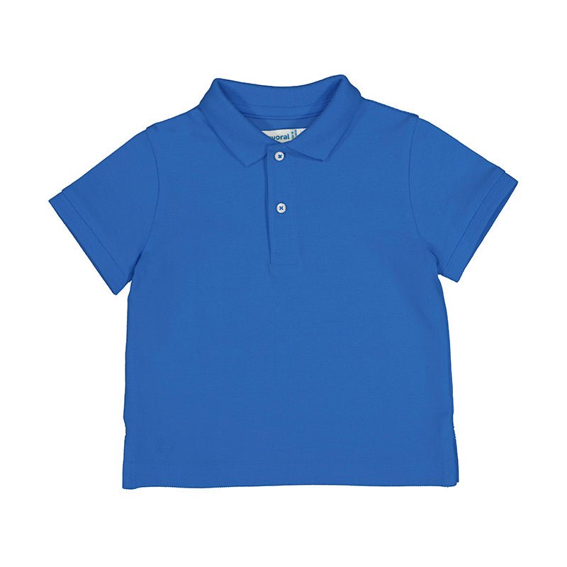 Mayoral Baby Basic Blue Short Sleeve Polo - NorthBoys