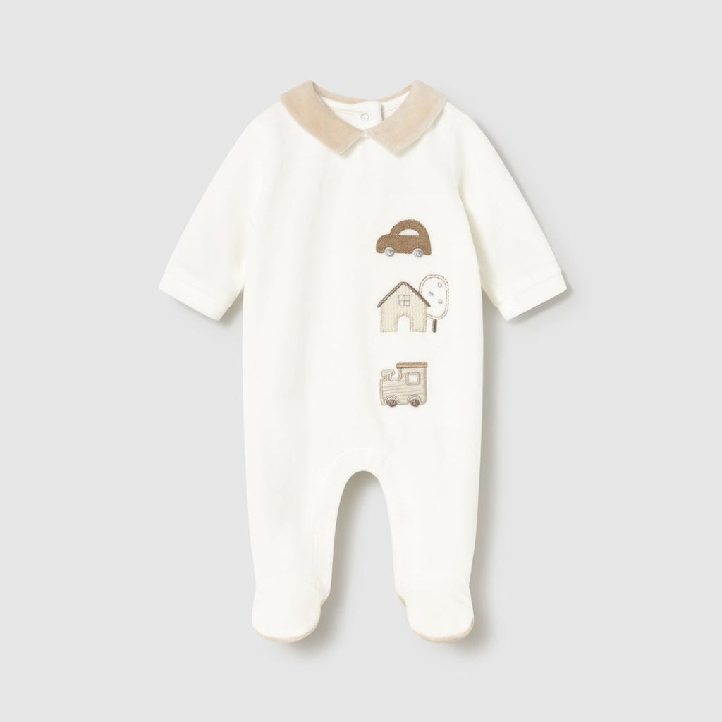 Mayoral Baby Boys Velour Onesie_ 2716 - NorthBoys