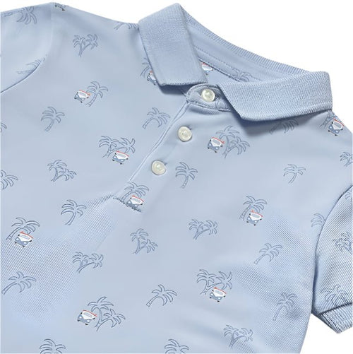 Mayoral Baby Palm Tree Print Short Sleeve Polo_ 1109 - 66 - NorthBoys