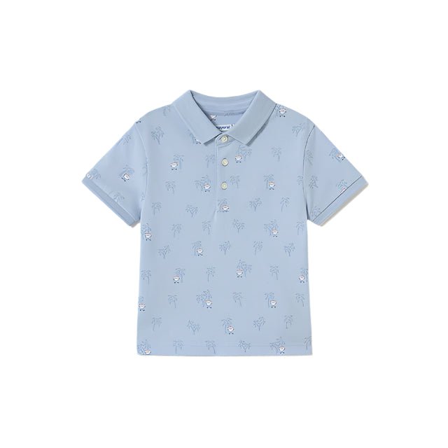 Mayoral Baby Palm Tree Print Short Sleeve Polo_ 1109 - 66 - NorthBoys