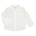 Mayoral Baby White Long Sleeve Mandarin Linen Shirt_ 1115 - 10 - NorthBoys