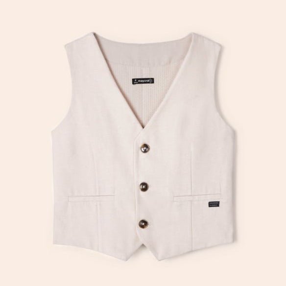 Mayoral Mini Beige Tailored Vest_3349 - 43 - NorthBoys