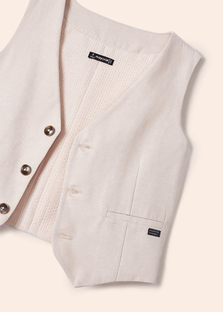 Mayoral Mini Beige Tailored Vest_3349 - 43 - NorthBoys