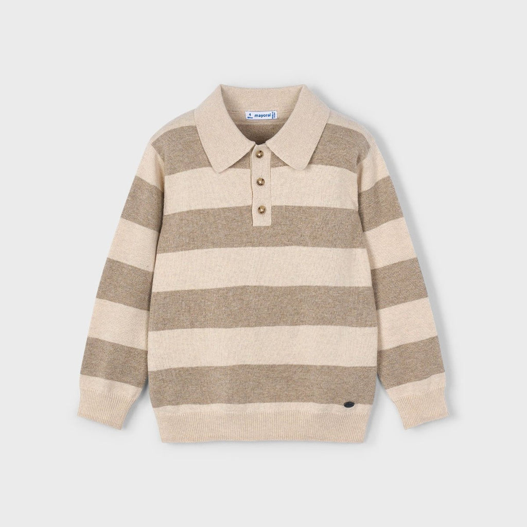 Mayoral Mini Boys Long Sleeve Knit Polo_ 4122 - 024 - NorthBoys