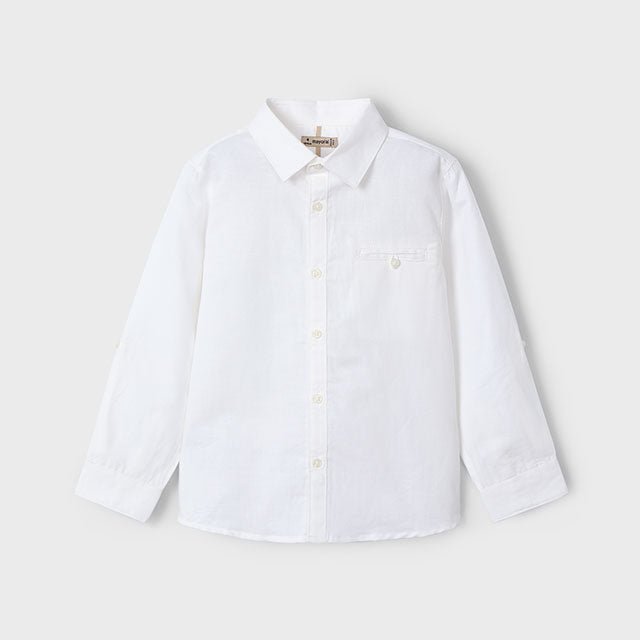 Mayoral Mini Long Sleeve Linen Shirt_ 3121 - NorthBoys