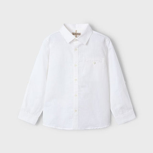 Mayoral Mini Long Sleeve Linen Shirt_ 3121 - NorthBoys