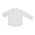 Mayoral Mini Long Sleeve Striped Mandarin Collar Dress Shirt_ 3121 - NorthBoys