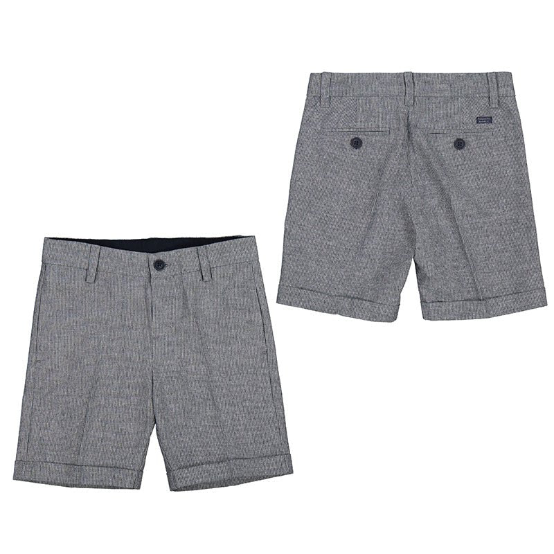 Mayoral Mini Navy Stripe Tailored Bermuda Shorts _3220 - 64 - NorthBoys