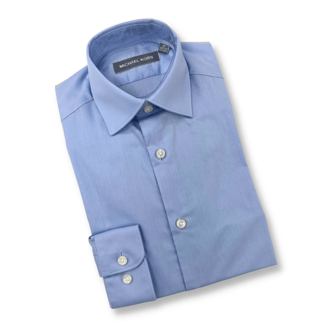 Michael Kors Boys Blue Dress Shirt NorthBoys Michael Kors Boys Blue Dress Shirt NorthBoys