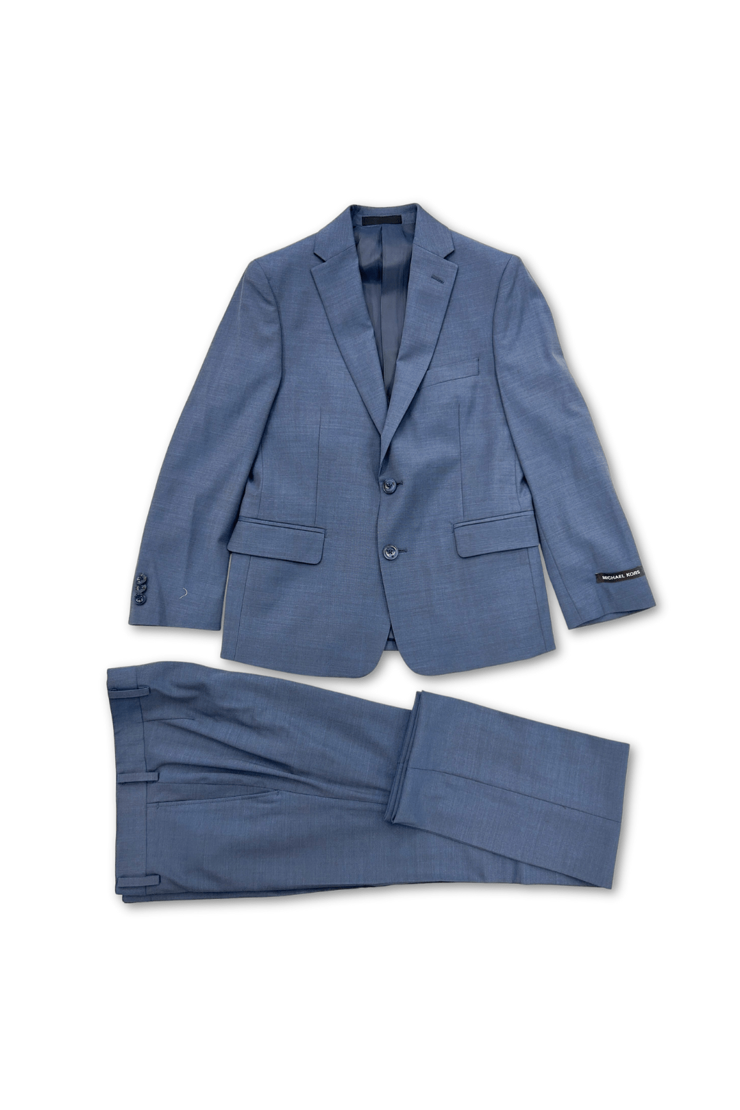 Michael Kors Boys Husky Bright Blue Wool Suit-NorthBoys
