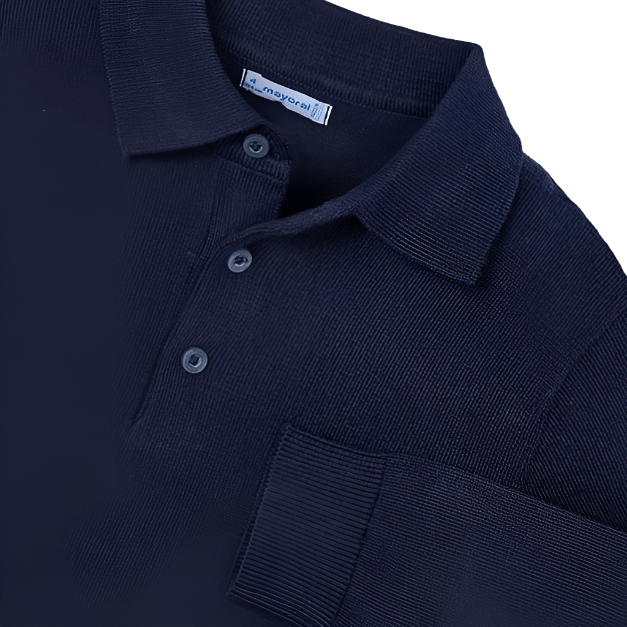Mini Long Sleeve Knit Polo - NorthBoys
