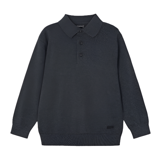 Mini Long Sleeve Knit Polo - NorthBoys
