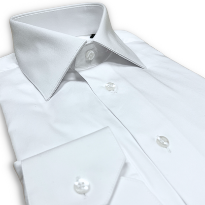 NorthBoys Mens Tailored Fit White Premium Cotton Dress Shirt