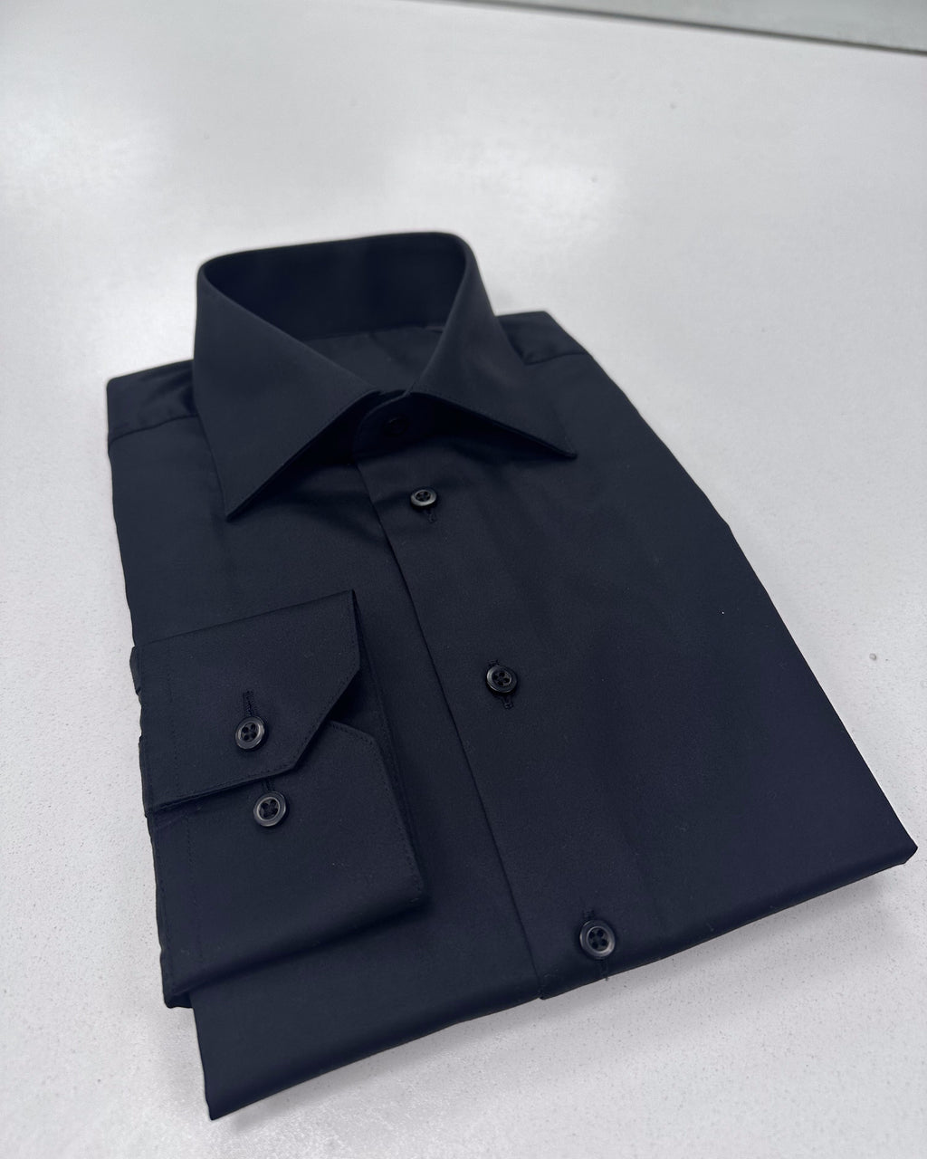 NorthBoys Mens Tailored Fit Black Premium Cotton Dress Shirt