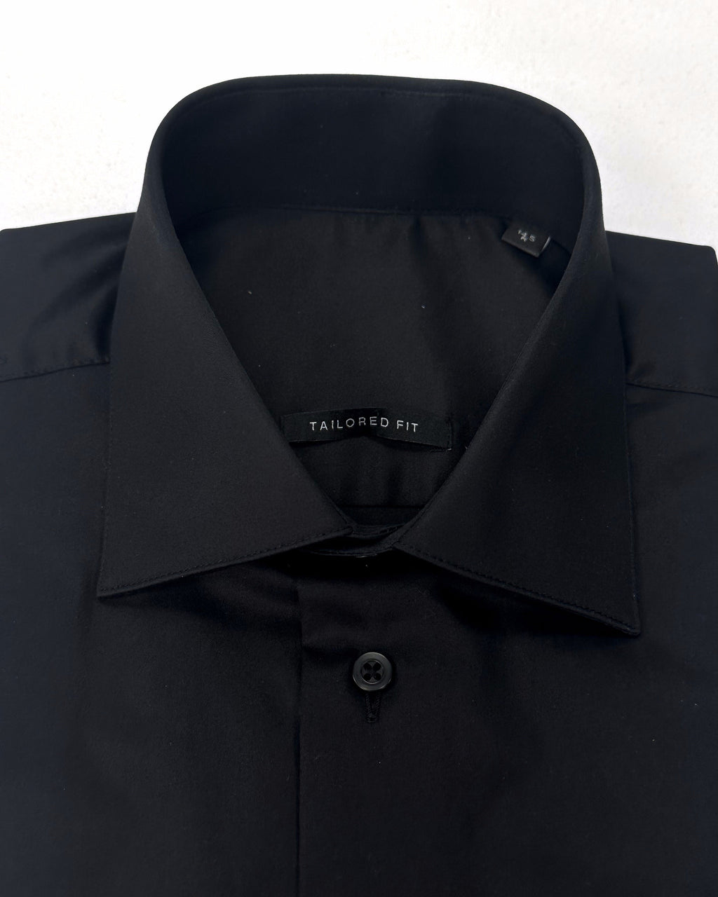 NorthBoys Mens Tailored Fit Black Premium Cotton Dress Shirt