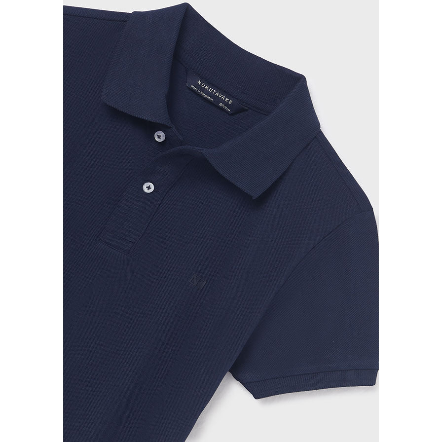 Nukutavake Basic Short Sleeve Navy Polo - NorthBoys