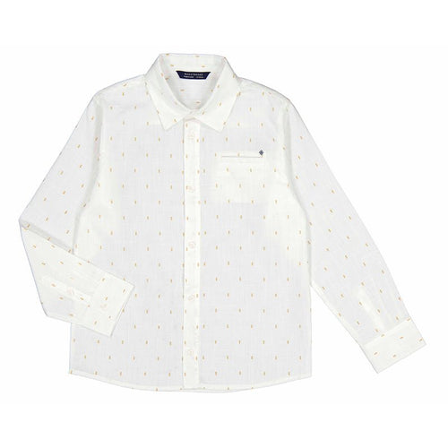 Nukutavake Boys White Long Short Sleeve Dress Shirt_ 6123 - 32 - NorthBoys