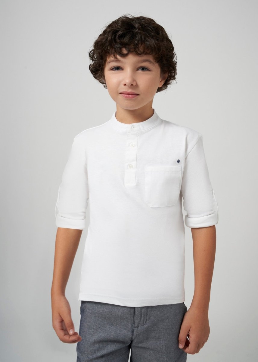 Nukutavake Long Sleeve Mandarin Dress Shirt_ 6126 - 88 - NorthBoys