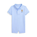 Polo Ralph Lauren Baby Pale Blue Bear Shortall - NorthBoys