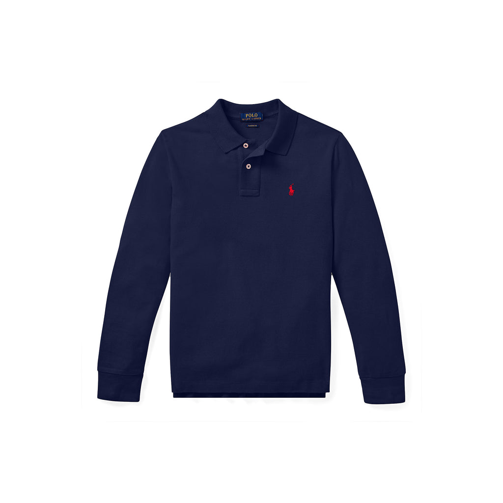 Ralph Lauren Boys Long Sleeve Mesh Polo