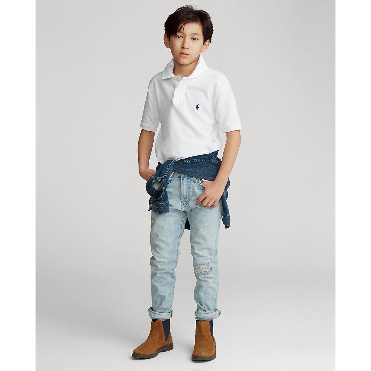 Ralph Lauren Boys Mesh Polo Shirt - NorthBoys