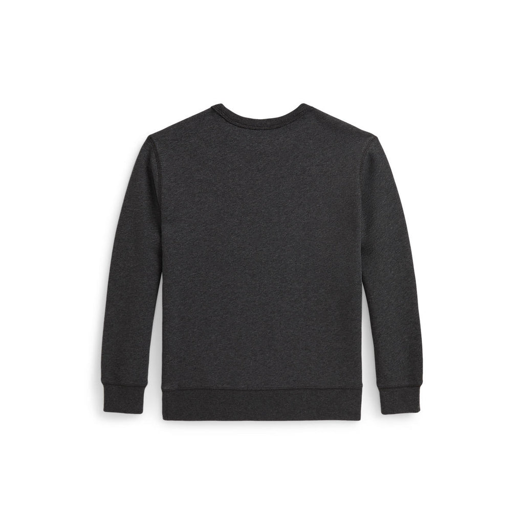 Ralph Lauren Boys Polo Bear Heathered Fleece Sweatshirt