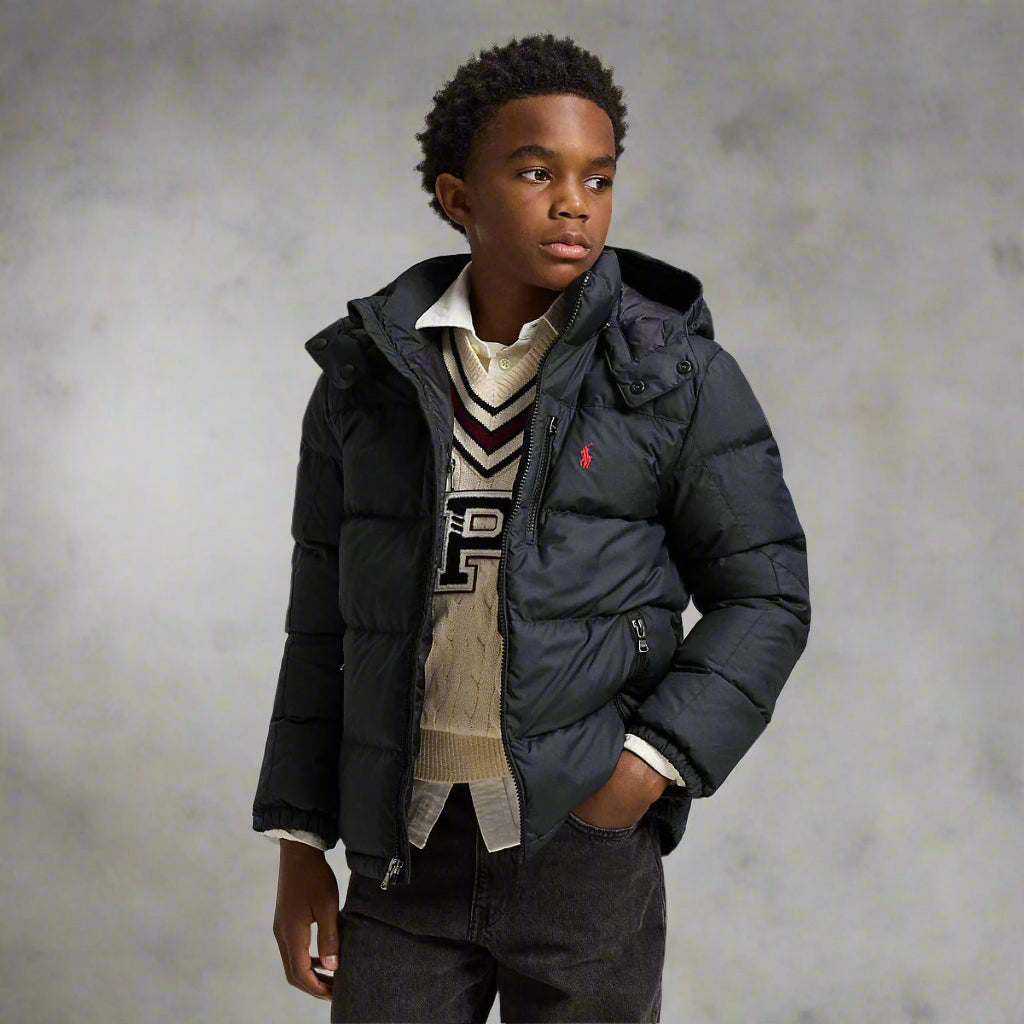 Ralph Lauren Boys Ripstop Down Hooded Jacket